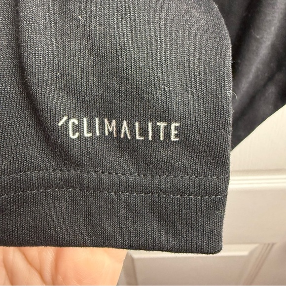 Adidas Men's Climalite Black Tee with Logo Size XXL GUC - Picture 4 of 5
